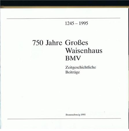 Historie Großes Waisenhaus BMV Cover